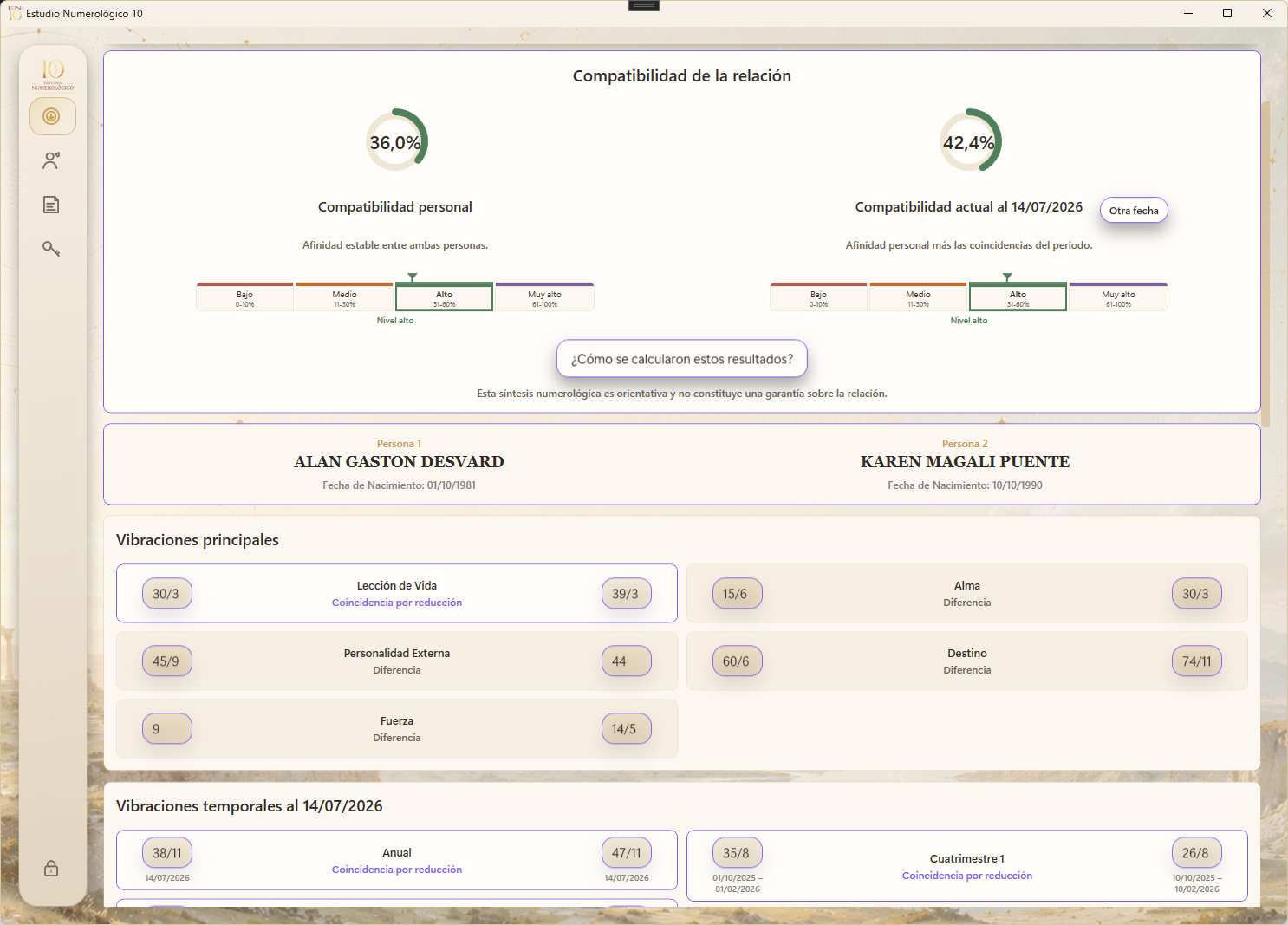 Comparación entre dos estudios en el Módulo 2 de EN10.