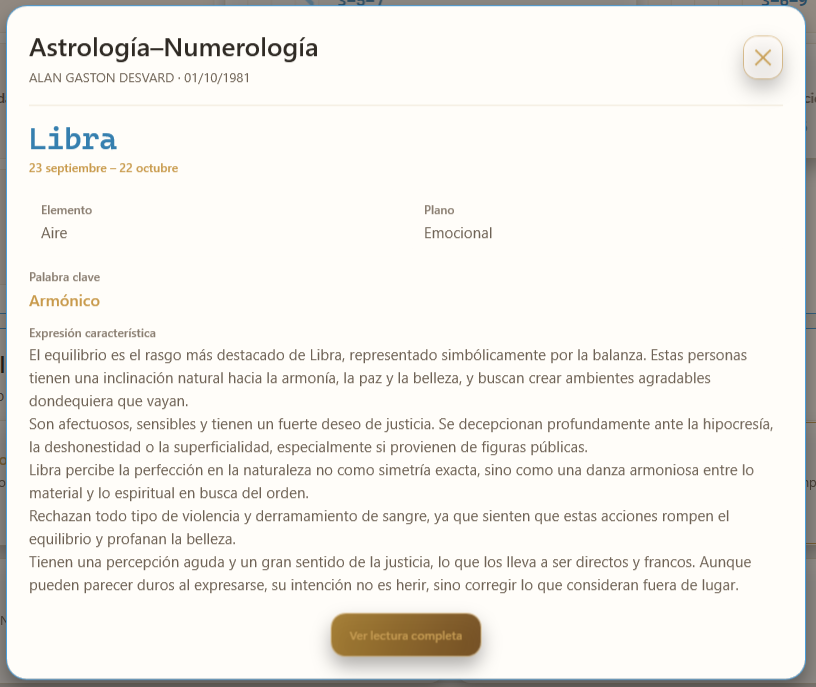 Herramienta Astrología-Numerología del Módulo 4 de EN10.